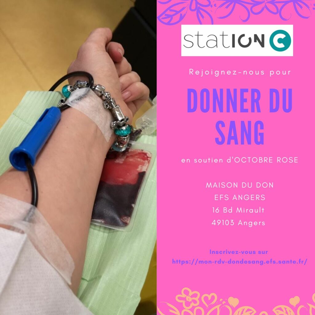 Affiche de don du sang de efs Angers